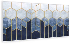 Wonderwall Air Art Smart, infračervený ohrievač, 120 x 60 cm, 700 W, modrá čiara