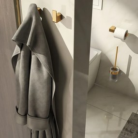 Sapho Sapho, Dvojitý držiak toaletného papiera s poličkou 30cm, čierna mat, UN1196B