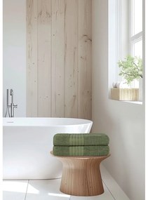 Tmavozelené froté bavlnené osušky v súprave 2 ks 70x140 cm – Good Morning