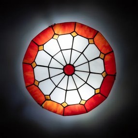 Brilagi - Tiffany vitrážové stropné svietidlo SIENNA 2xE27/60W/230V priemer 40 cm