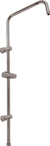 Slezák - RAV Sprchová tyč k batériám s hlavovou a ručnou sprchou - MD0763MGL, Metal Grey lesk
