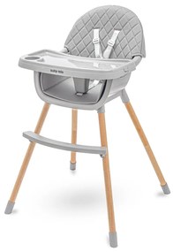 Jedálenská stolička Baby Mix Freja wooden dark grey