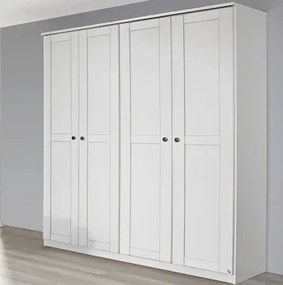 Šatníková skriňa Rosenheim, 181 cm, biela%
