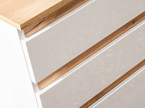 Comad Kúpeľňová skrinka pod umývadlo Platinum 90 biela/zlatý dub craft
