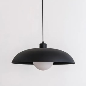 Závesný luster na lanku ECLIPSE 1xE27/15W/230V čierny