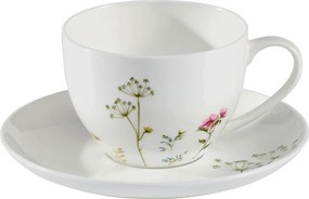 XXXLutz CAPPUCCINO ŠÁLKA S TANIERIKOM Wildflower Novel - Hrnčeky & šálky - 0071360400