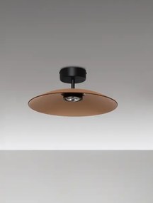 LED čierno-moca hnedé dizajnové stropné svietidlo Polifemo 40