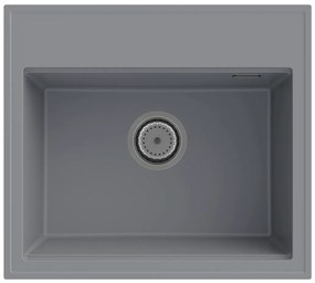 Gamma Modern 5055, 1-komorový granitový drez 560x500x210 mm, šedá, GMA-ZM-55-G