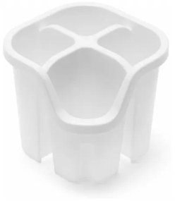 Biely plastový odkvapkávač na príbory 14x14 cm Signature – Addis