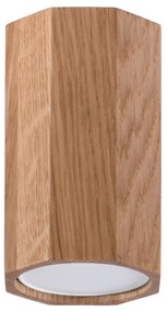 Stropné svietidlo Zeke, 1x drevené tienidlo