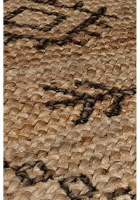 Jutový koberec v prírodnej farbe 120x170 cm Rowen – Flair Rugs