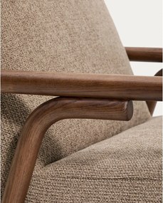 Taupe ženilkové kreslo Sylo – Kave Home