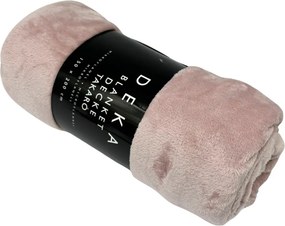 Home Elements Mikroflanelová deka, svetlá ružová