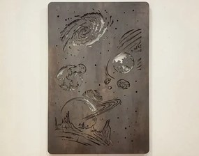 Svietiaci obraz Vesmír RGB na batériu