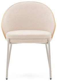 Krémová/v prírodnej farbe jedálenská stolička Eamy – Kave Home