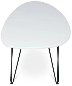 Odkladací stolík 120 x 67 cm, biela