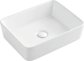Hydroland Keramické umývadlo na dosku Enea 47,5x37 cm, biele