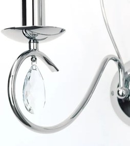 Orion WA 2-1093/2- Krištáľové nást. svietidlo ALESSIA 2xE14/40W/230V lesklý chróm