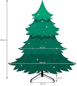 SPRINGOS Prémiový umelý vianočný stromček 220 cm, alpský smrek CT0099