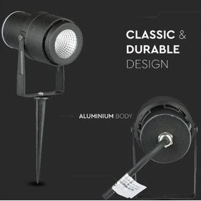 LED Vonkajšia lampa LED/12W/230V 3000K čierna IP65