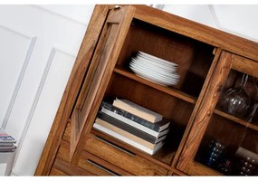 Komoda/Vitrína 22685 120cm Drevo Sheesham/Palisander  - Komfort-nábytok