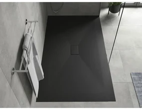 Mexen Hugo, SMC obdĺžniková sprchová vanička 200 x 100 cm, čierna matná, 42701020
