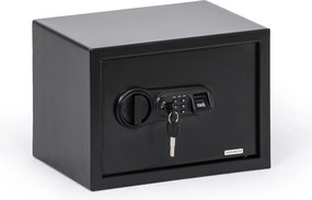 Nábytkový sejf s elektronickým zámkom a čítačkou odtlačkov prstov, 250 x 350 x 250 mm