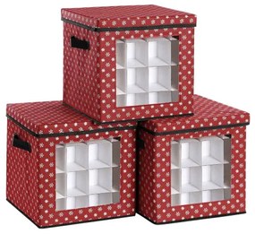 Set úložných boxov na Vianočné gule RFB029R01 (3 ks)