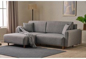 Rohová sedacia súprava Minty (L) (sivá). Vlastná spoľahlivá doprava až k Vám domov. 1101710