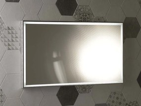 Sapho, LUMINAR LED podsvietené zrkadlo v ráme 1200x550mm, chróm, NL560