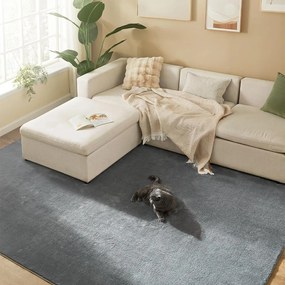 Koberec,  200 x 290 cm, protišmykový, možno prať v práčke, sivý