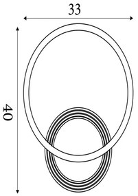 Searchlight 13650BK - LED stmievateľné stropné svietidlo CONTOUR LED/24W/230V 3000K