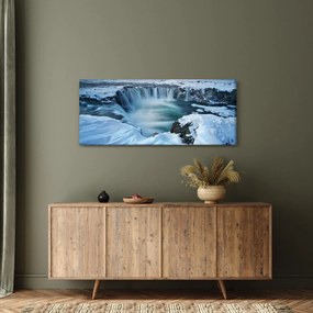 Obraz - Vodopád Bohov, Island (120x50 cm)
