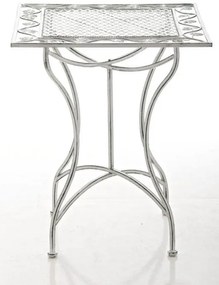 Kovový stôl GS19599 - Biela antik