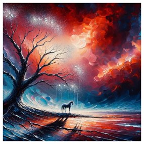 Obraz strom života pod hviezdnou oblohou