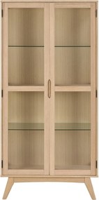 Vitrína Marte 94 cm dub bielený