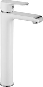 Rea Bloom - vysoká umývadlová batéria, biela-chrómová, REA-B9917