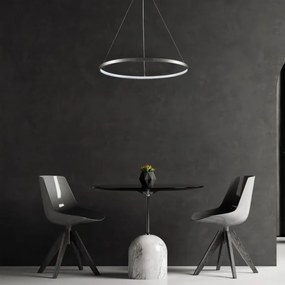 LED Luster na lanku LEA LED/20W/230V 4000K pr. 50 cm matný chróm