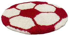Ayyildiz koberce Kusový koberec Fun 6001 red - 100x100 (priemer) kruh cm