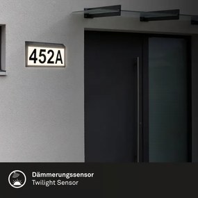 Briloner 3797015 - LED solárne domové číslo LED/0,5W/1,2 IP44