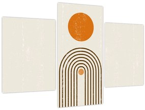 Obraz - Hnedé oblúky (90x60 cm)