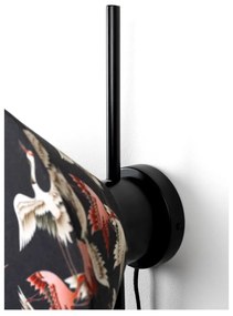 Čierne nástenné svietidlo Jaylee – White Label