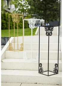 Stojan na kvety Emma 80 cm biely