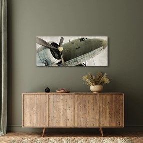 Obraz - Staré vrtuľové lietadlo (120x50 cm)