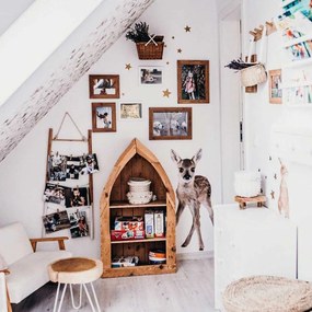 Samolepka do detskej izby malý jelenček 78x50 cm