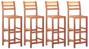 Barové stoličky 4 ks, akáciový masív