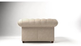 Krémové zamatové kreslo Cambridge - Ropez