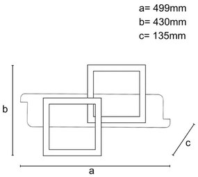 LED Stmievateľné stropné svietidlo LED/85W/230V 3000-6500K + diaľkové ovládanie