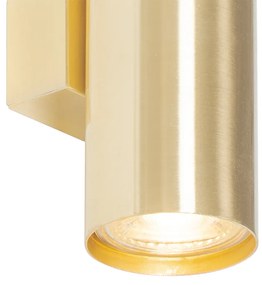 Moderná nástenná lampa mosadz 2-svetlo - Jeana