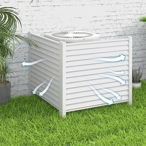 Zabodovateľný záhradný panel, 122x122 cm, 2 ks, biely